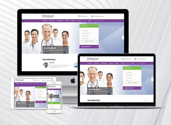 Doktor / Klinik Web Sitesi Paketi Medic