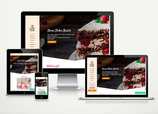 Pastane Web Sitesi Paketi Cake